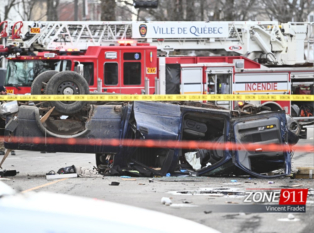 Accident mortel sur la 18e rue face à l'hôpital de l'Enfant-Jésus 